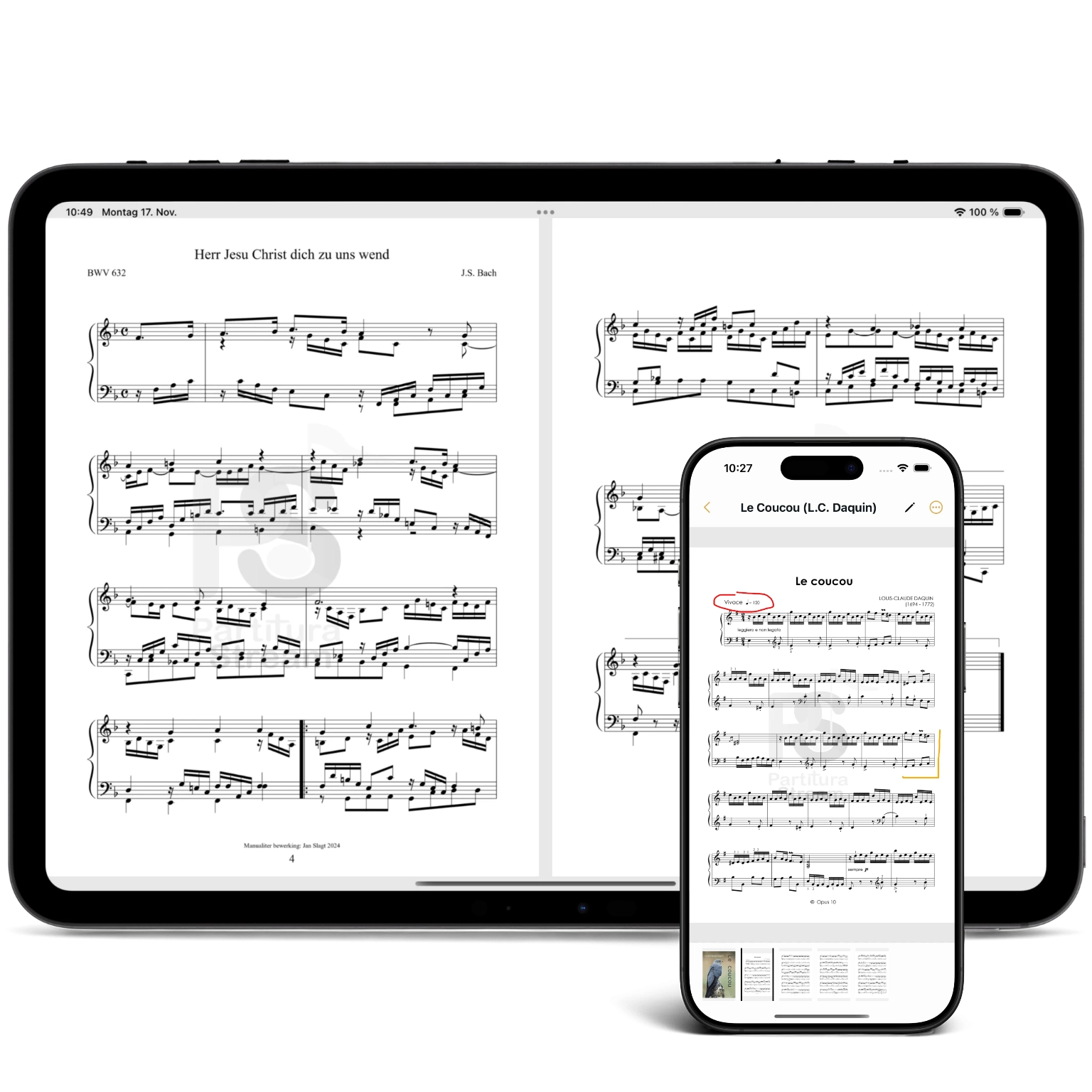 Partitura Stream - Bladmuziek bekijken en aantekeningen maken
