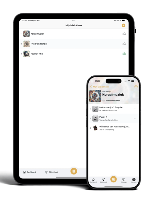 Partitura Stream - Persoonlijke Bibliotheek - Apple tablet phone